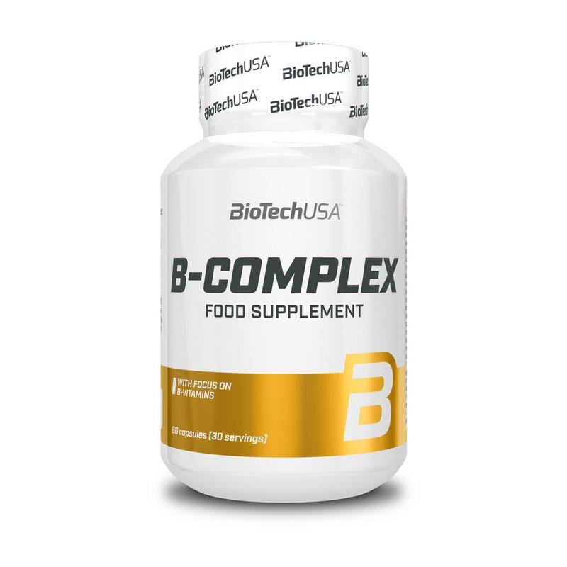 Витамины группы B с витамином C и гуараной BioTech B-Complex 60 капс.