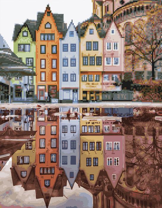 Картина за номерами Brushme Відображення Стокгольму 40x50 см (GZS1180)