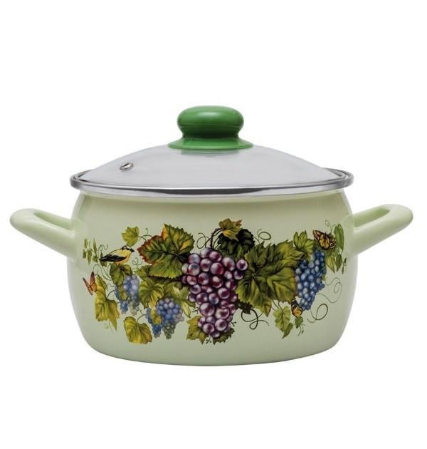 Каструля Metrot/metalac Виноград 7,9 л Молочний (22-66-000365)