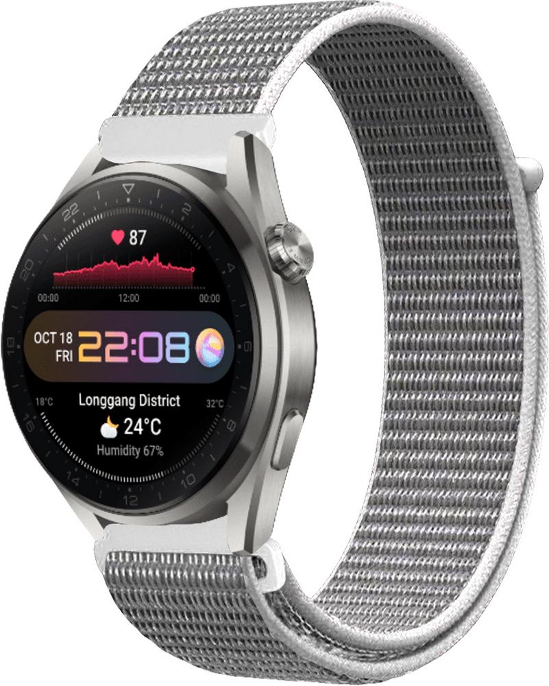 Ремешок нейлоновый Sport Loop для Huawei Watch 3 Pro Grey (22481-33)