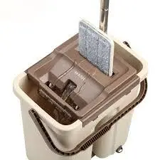 Швабра с ведром и самоотжимом Spin Mop Scratch Cleaning 360 - фото 3