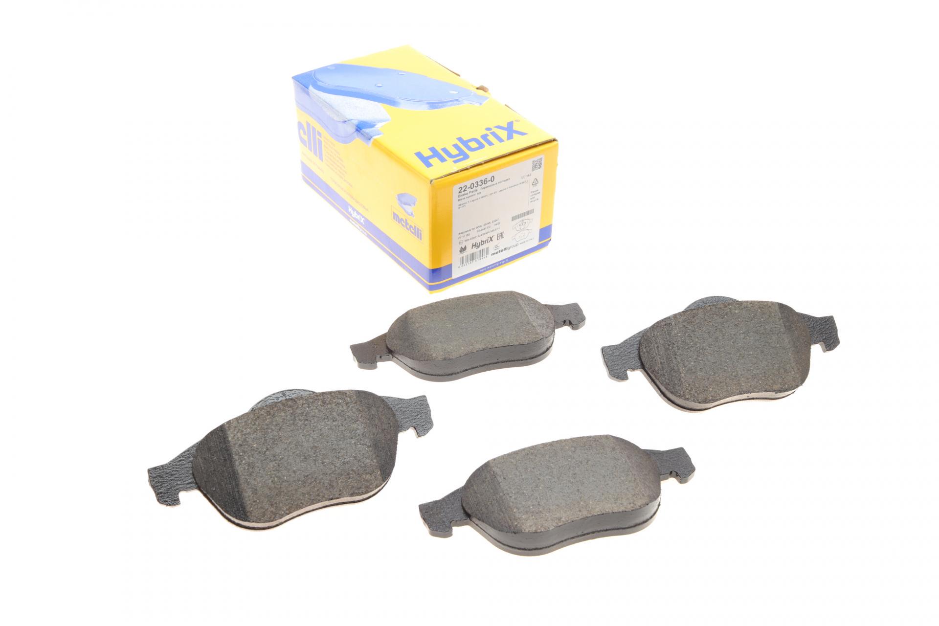 Колодки тормозные передние METELLI для Renault Laguna II 01- (22-0336-0)