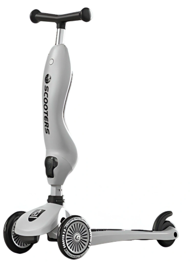 Самокат детский трехколесный Kiyouqi D2 с подсветкой/сиденьем/регулируемой ручкой-трансформер (25547480)