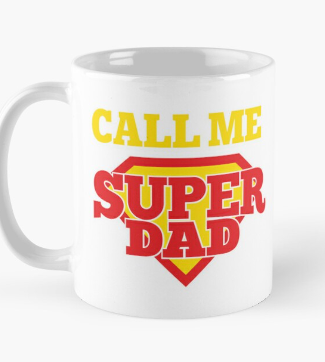 Чашка керамическая с принтом "Call me super dad" 330 мл Белый (ПАПА18Ч) Чашка керамическая с принтом "Call me super dad" 330 мл Белый (ПАПА18Ч)