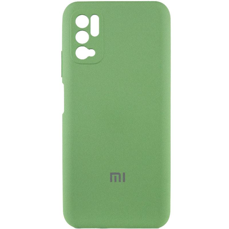 Противоударный чехол Silicone Cover Full Camera (AA) для Xiaomi Redmi Note 10 5G / Poco M3 Pro Mint
