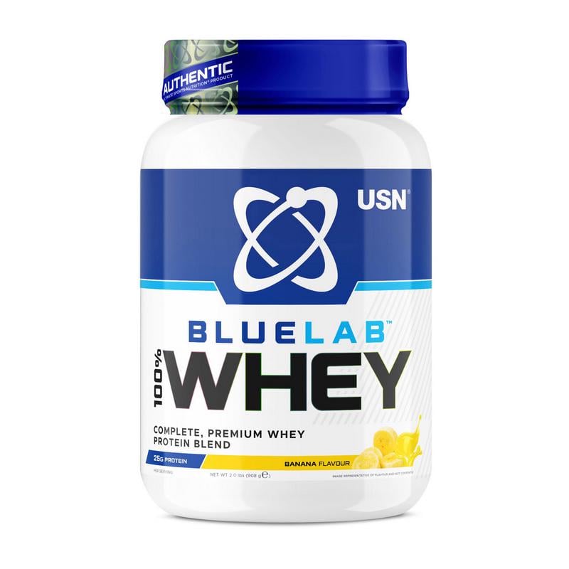 Протеин сывороточный USN Blue Lab 100% Whey 908 г Банан