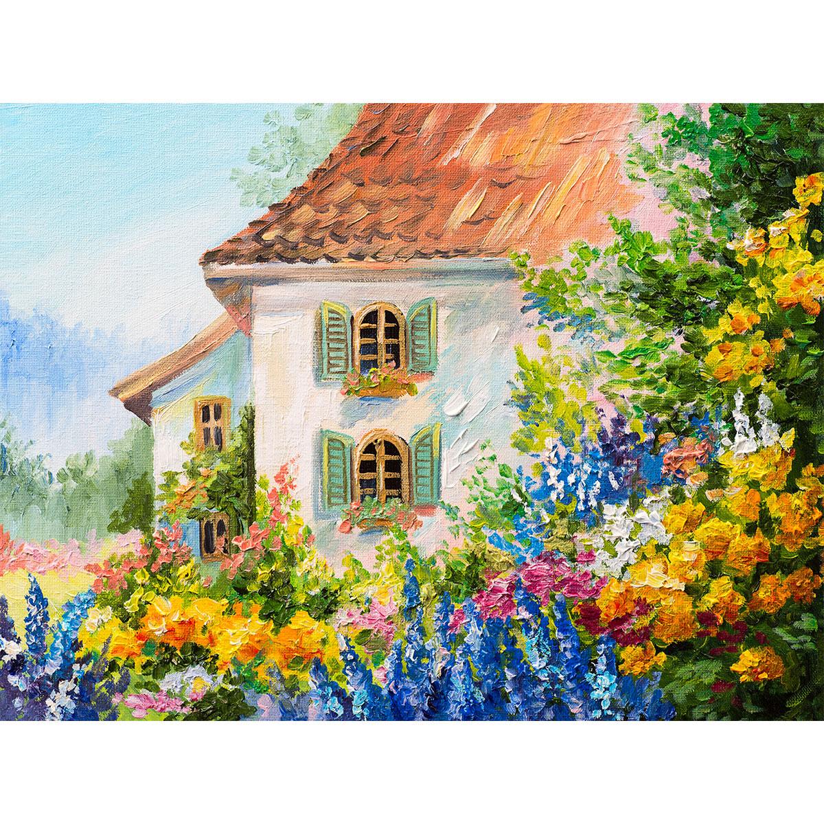 Алмазна мозаїка Santi Сад біля будинку 40х50 см (954176)