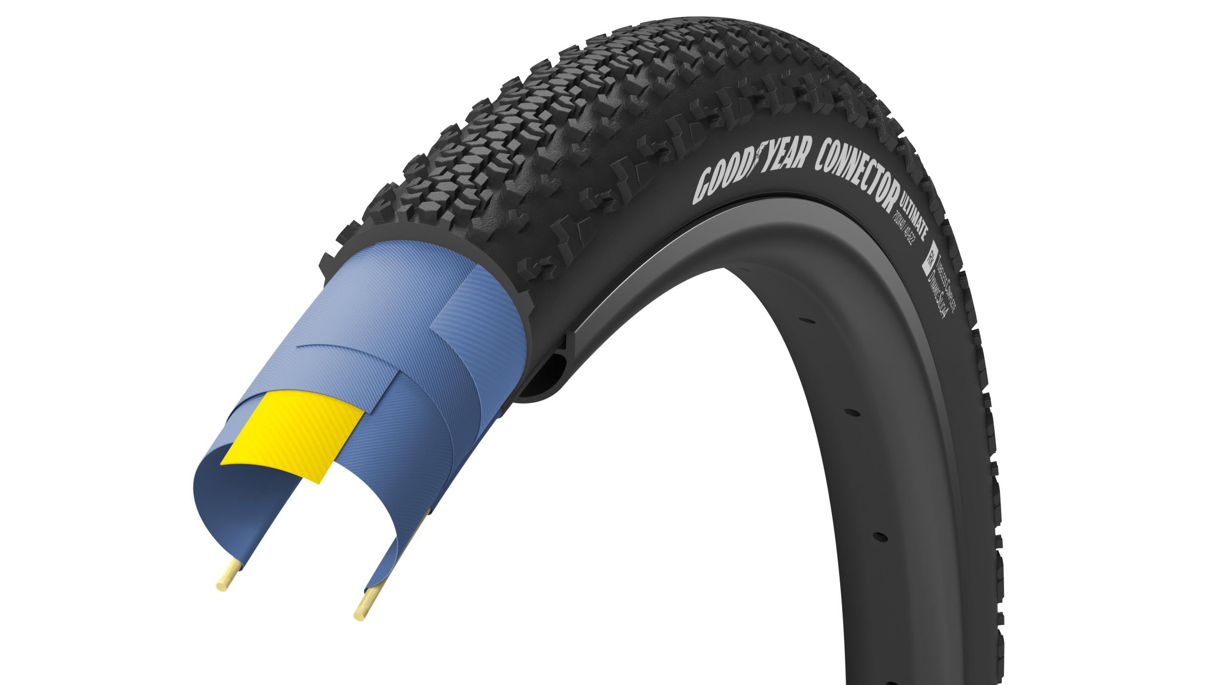 Покришка велосипедна GoodYear Connector Tubeless Ready Folding 60tpi 650bx50 27,5"x2"/50-584 Black (TIR-18-67)