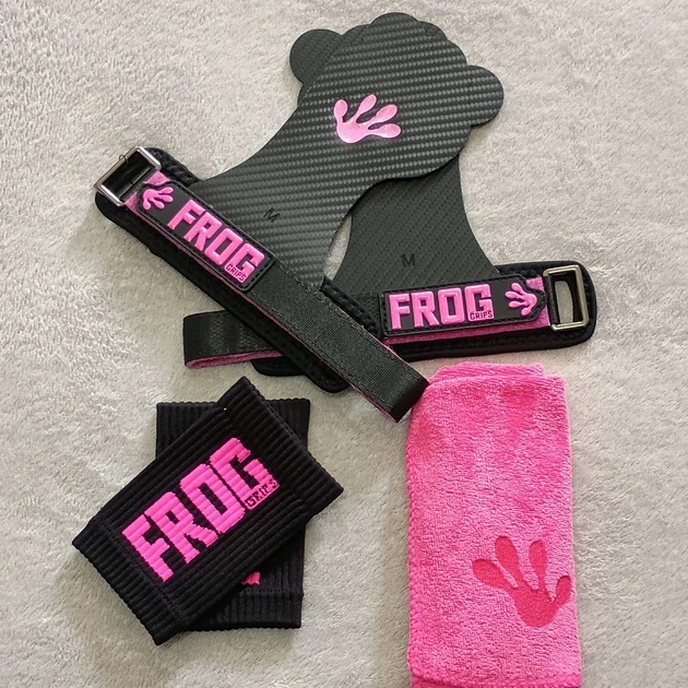 Накладки гимнастические безмагнезионные Frog ELITE GRIPS 4.0 HD M Розовый (id_4131)