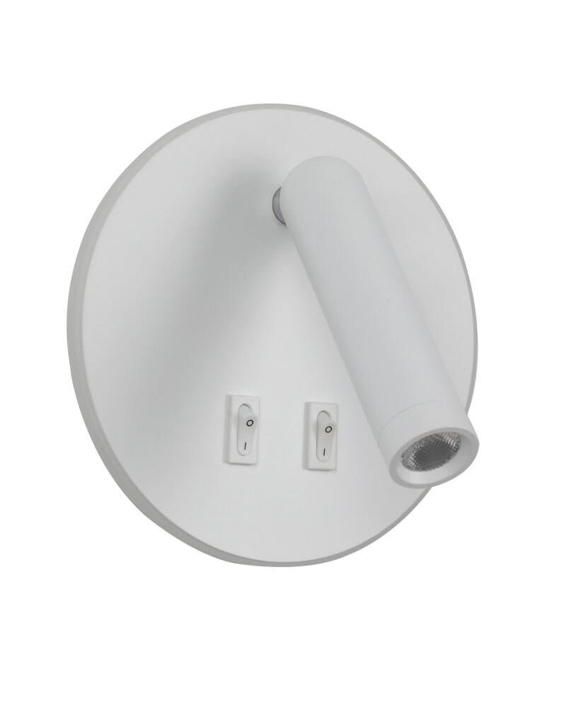 Бра Italux WL-53742-1-WH Furla LED 2x8W 3000K 516Lm IP20 Белый (27503570)
