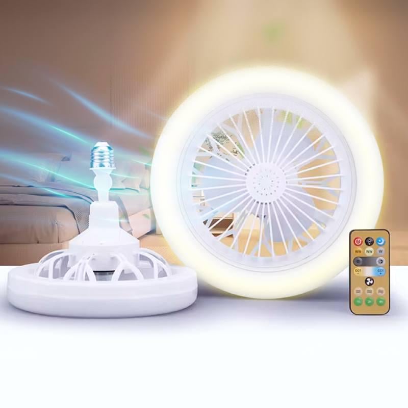 Лампа-вентилятор подвесная LED в патрон с пультом - фото 2