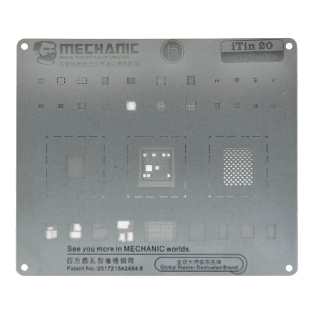 Трафарет BGA- Mechanic iTin 20 для iPhone 11/iPhone 11 Pro/iPhone 11 Pro Max