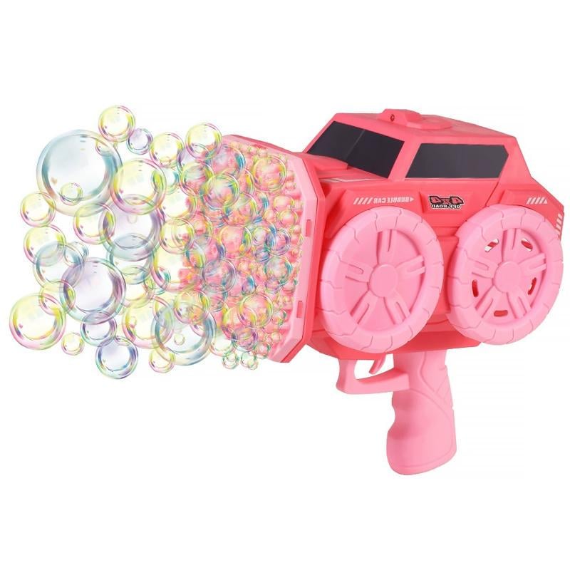 Пістолет з мильними бульбашками SHT KB1294 Car на 139 отворів та 2 пляшечки 60 мл Pink (00000079922_1)