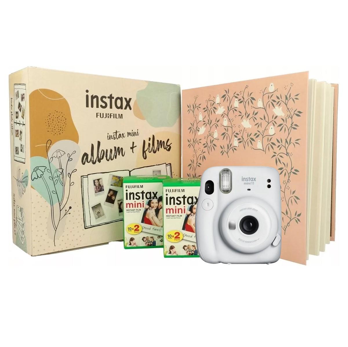 Камера моментальной печати Fujifilm Instax Mini 11 + Фотоальбом + Фотопленка 40 шт. White - фото 1