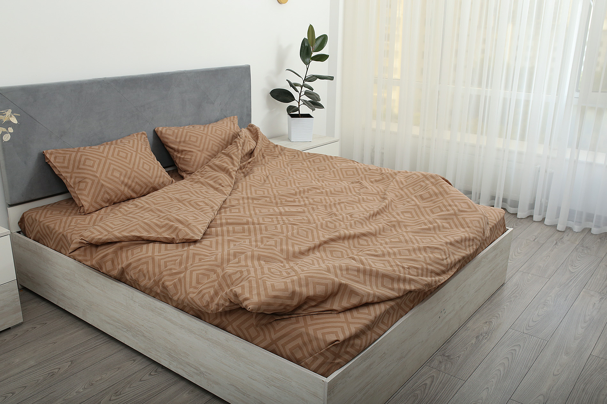 Комплект постельного белья евро Amore GLux-141 бязь Песочный (KPB-Ae-Glux-141natural(50x70)_) - фото 6 Комплект постельного белья евро Amore GLux-141 бязь Песочный (KPB-Ae-Glux-141natural(50x70)_) - фото 6