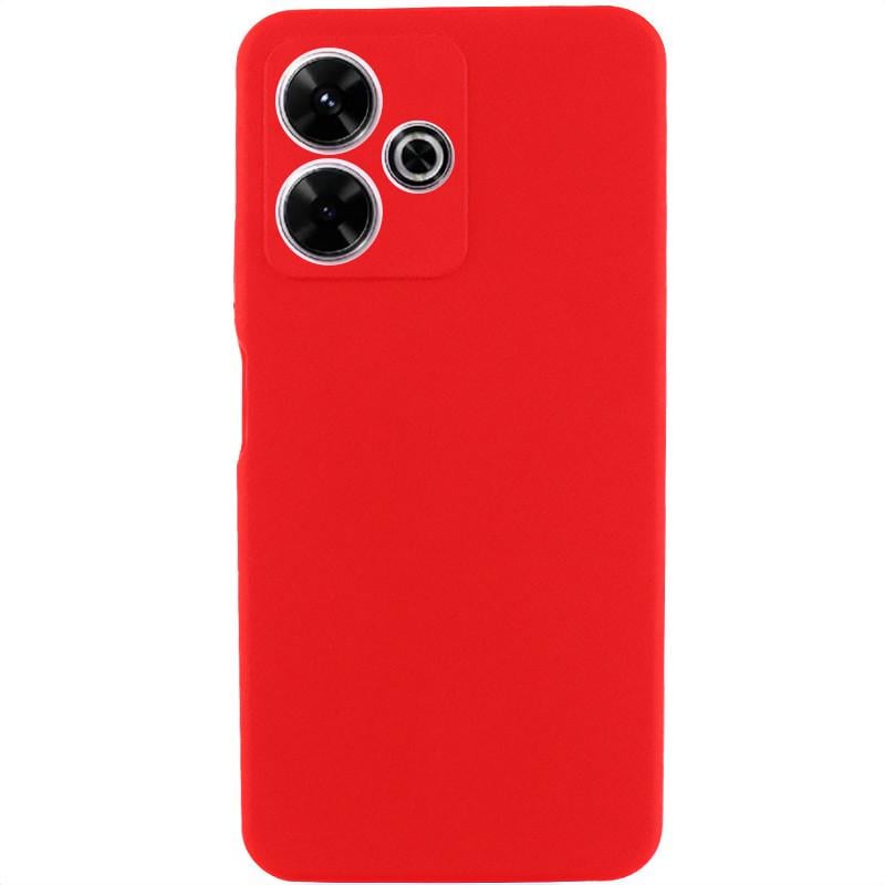 Противоударный чехол Silicone Cover Lakshmi Full Camera (AA) для Xiaomi Redmi 13 4G / Poco M6 4G красный