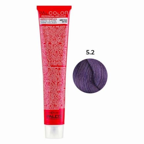 Крем-краска для волос профессиональная PALCO с комплексом аминокислот 100 мл 5.2 светло-коричневый фиолетовый (2516583804)