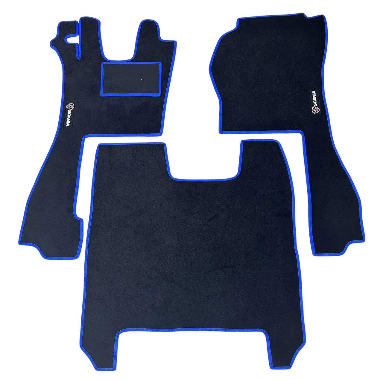 Коврики в салон ворсовые для Scania R series 2004-2016 Водитель вариант 2 без огнетушителя Пассажир вариант 3 5 шт. Черный (27326770)