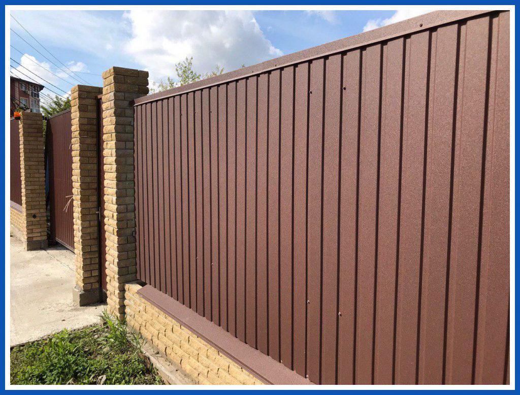 Профнастил ПС 10х1200х1500 мм 0,45 мм RAL8017 матовый (9520243) - фото 2 Профнастил ПС 10х1200х1500 мм 0,45 мм RAL8017 матовый (9520243) - фото 2