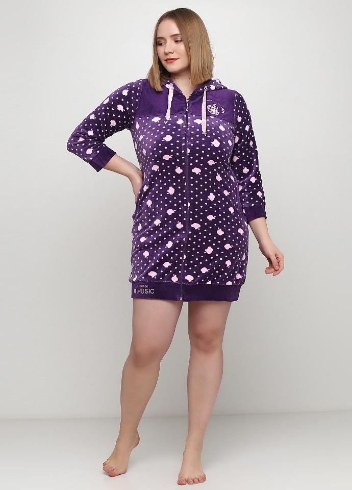 Домашний халат Romeo Life S Разноцветный/Фиолетовый (3002)