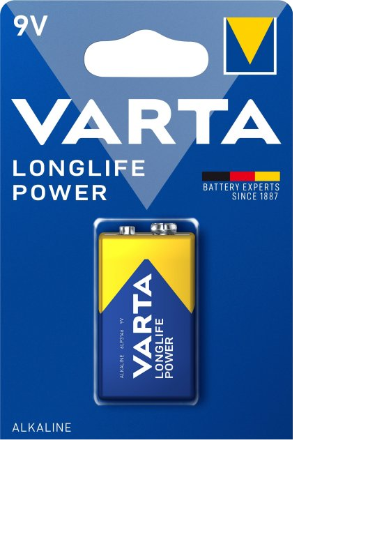 Батарейка Varta Крона Longlife Power Alkaline 9V (739)