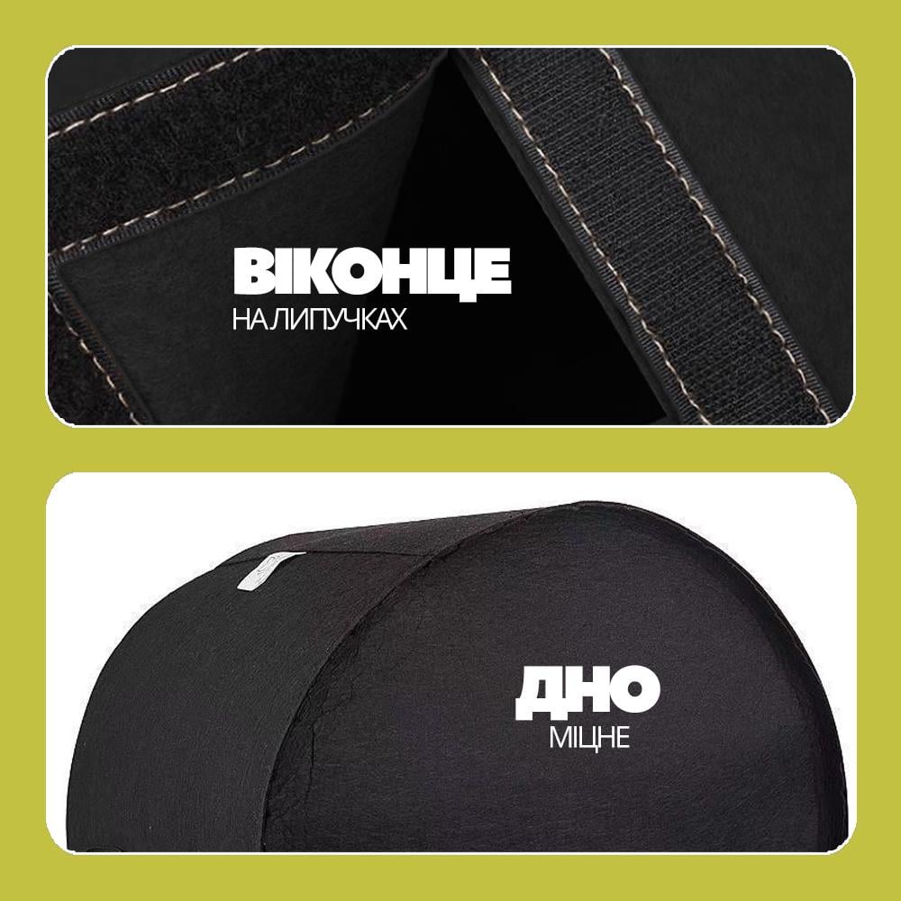 Мешок-гроубег плантаторный для выращивания рассады клубники/картофеля подвесной 38 л (PRTMSD-BLK-0857) - фото 4 Мешок-гроубег плантаторный для выращивания рассады клубники/картофеля подвесной 38 л (PRTMSD-BLK-0857) - фото 4