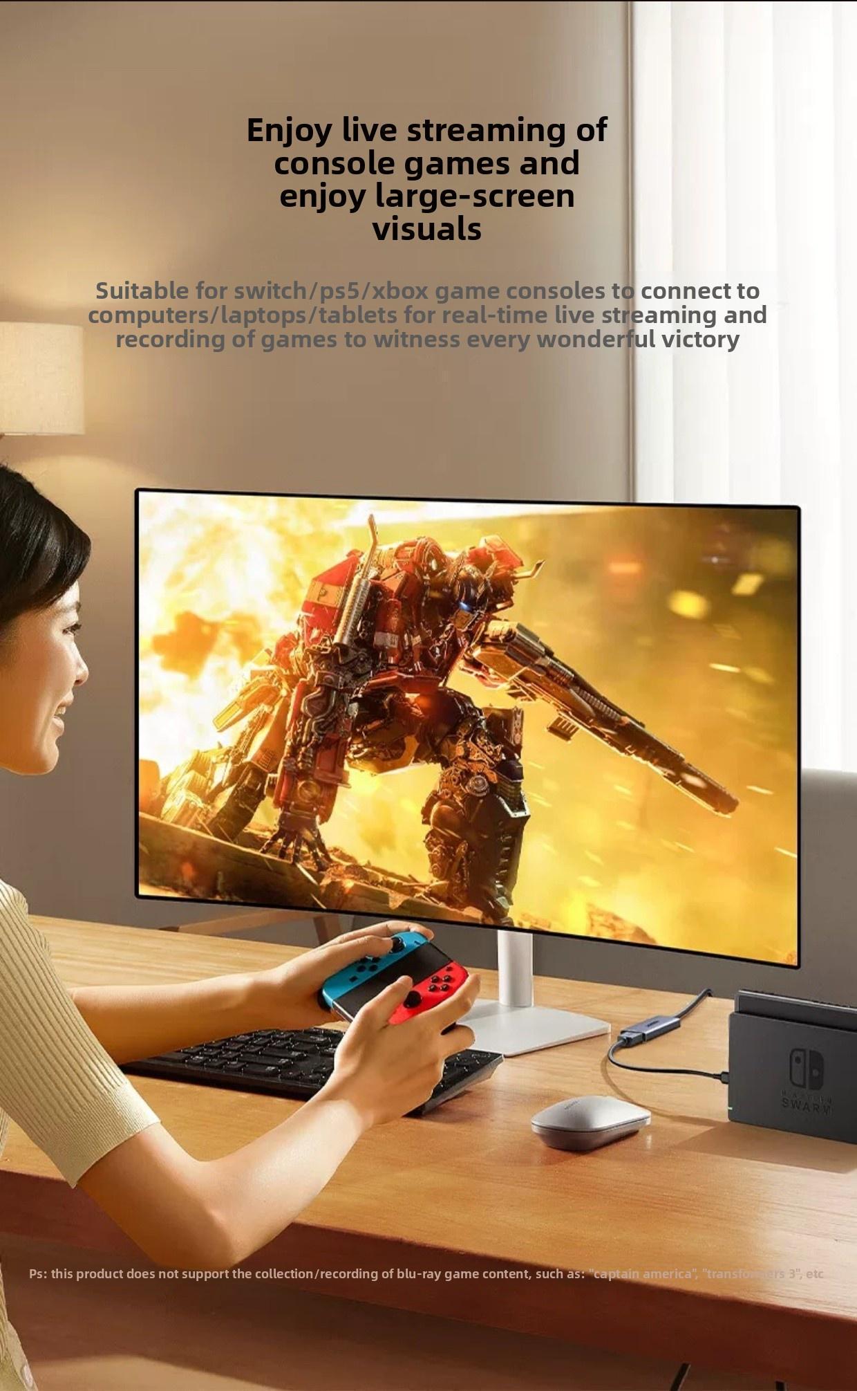 Карта видеозахвата USB Ugreen 100W HDMI TYPE-C 2K Темно-серый (35866) - фото 8 Карта видеозахвата USB Ugreen 100W HDMI TYPE-C 2K Темно-серый (35866) - фото 8