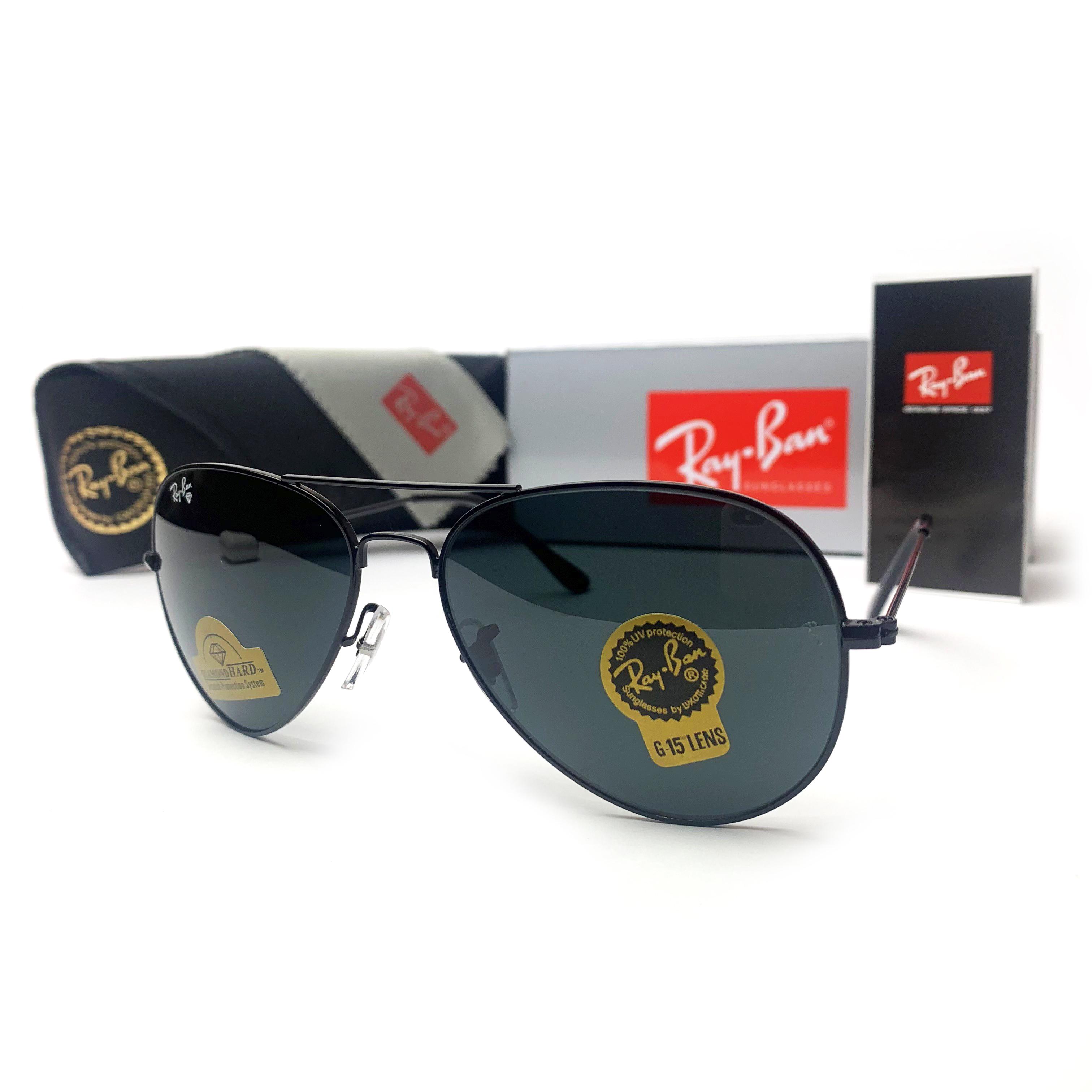 Солнцезащитные очки Aviator 3025 капли Черный