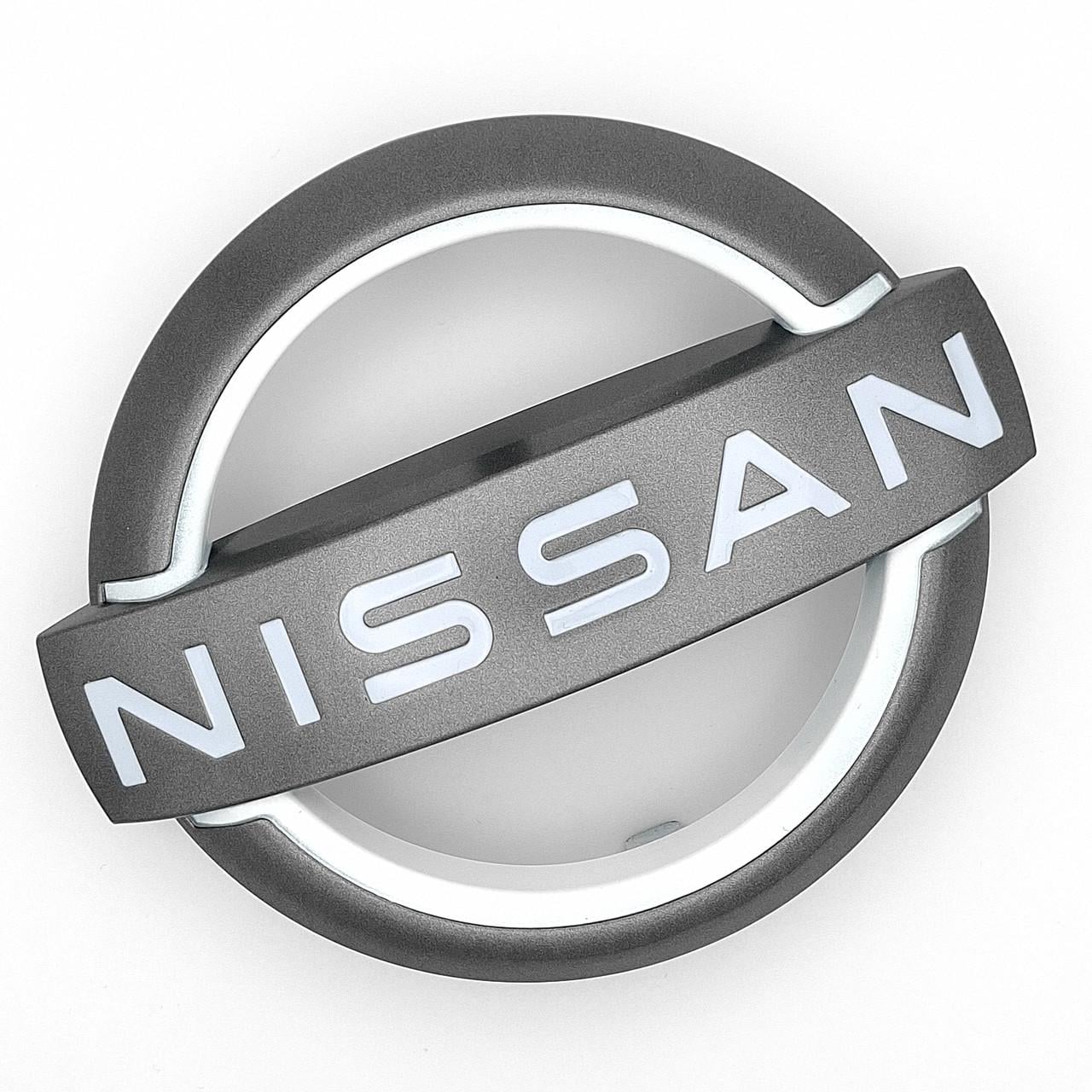 Эмблема Nissan радиаторной решетки ABS Серый матовый 128х110 мм (62890 1DA0B)