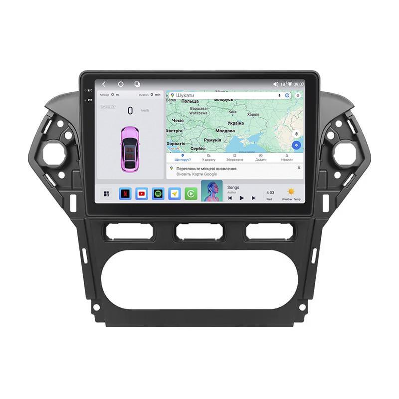 Автомагнитола штатная Lesko для Ford Mondeo IV рестайлинг 2010-2014 10" 4/64 QLED CarPlay 4G Wi-Fi GPS 360