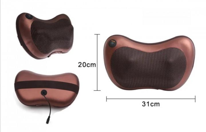 Массажная подушка с подогревом для спины и шеи Massage pillow (GHM 8028) - фото 7