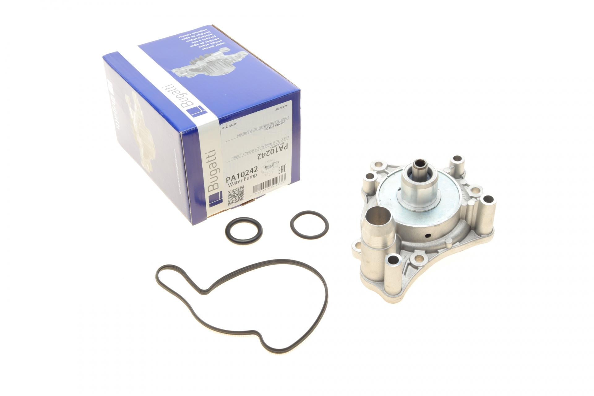 Помпа води Bugatti Audi A5/A6/A8/Q7 4.2FSI/TDI/5.2 V10 quattro 06-/VW Touareg 4.2 V8 FSI 06-18 B/B 6 лопастей (PA10242)