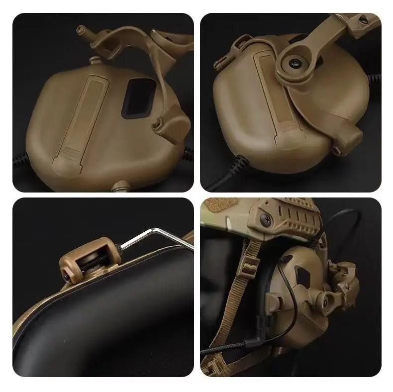 Кріплення для активних навушників чебурашки на шолом типу Fast Койот (12517285) - фото 8 Кріплення для активних навушників чебурашки на шолом типу Fast Койот (12517285) - фото 8