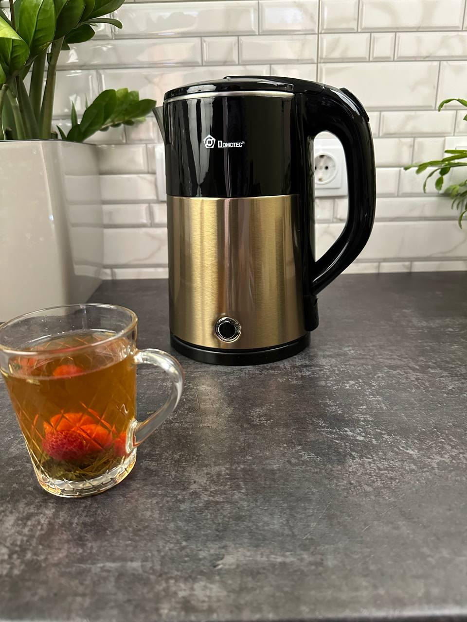 100W 2,3 л 2000 Вт із нержавіючої сталі Domotec MS-5029 Золотистий - фото 3 100W 2,3 л 2000 Вт із нержавіючої сталі Domotec MS-5029 Золотистий - фото 3