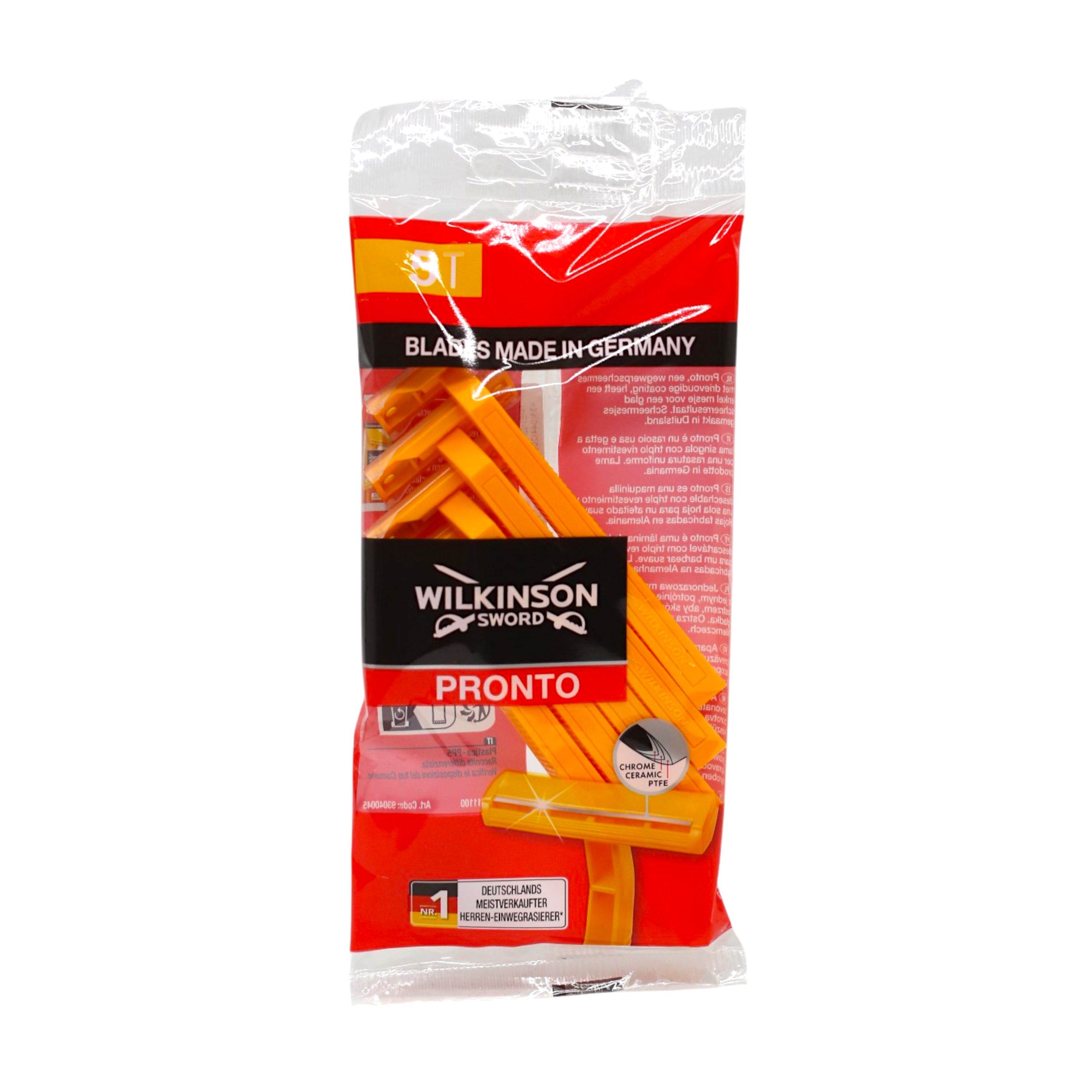 Бритвы одноразовые мужские Wilkinson Sword Pronto 1 лезвие 5 шт. (НФ-00008872)