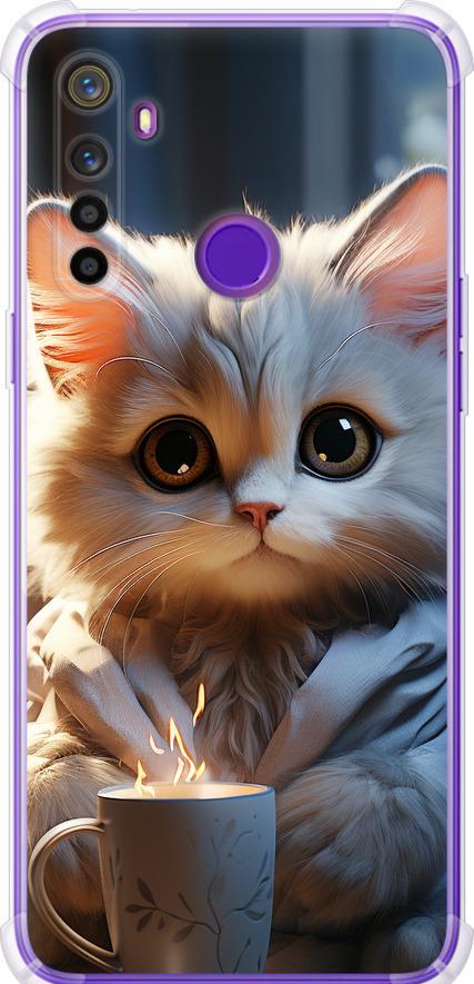 Чехол на Realme 6i White cat (5646sp-2059-42517)