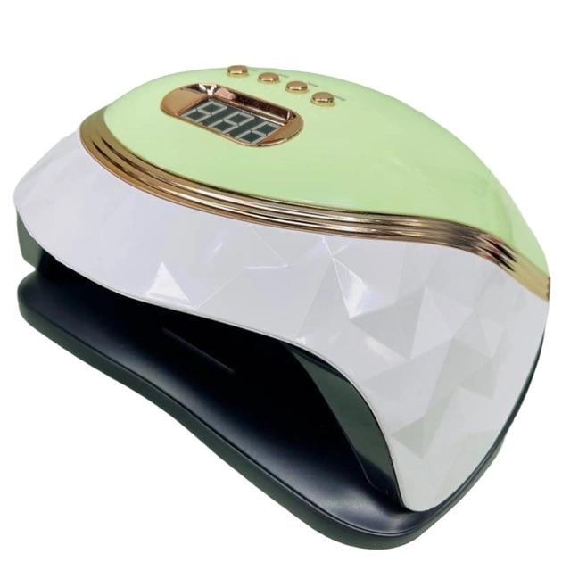 Лампа для нігтів Sun 18y-248W-60 LED цифрове табло/датчик руху Салатовий