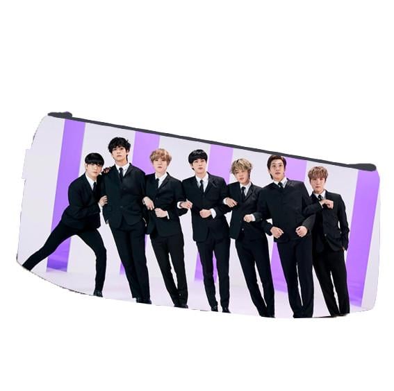 Пенал шкільний BTS БТ21 BT21 Bangtan Boys Бтс двосторонній 22х11 см (pn_0054)