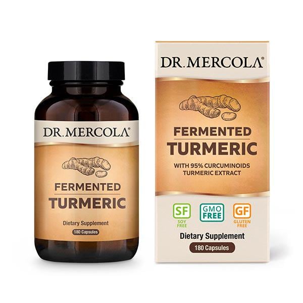 Натуральная добавка Dr. Mercola Fermented Turmeric 180 капс. (7107)