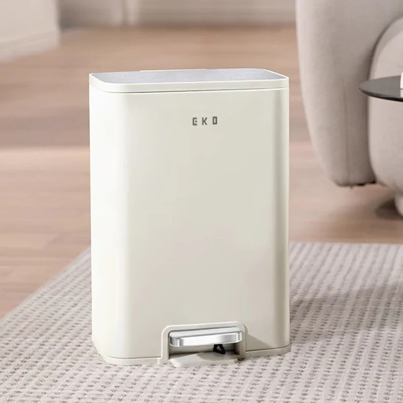 Сміттєве відро Eko педальне з плавним закриттям кришки 11 л Бежевий (25932342) - фото 4 Сміттєве відро Eko педальне з плавним закриттям кришки 11 л Бежевий (25932342) - фото 4