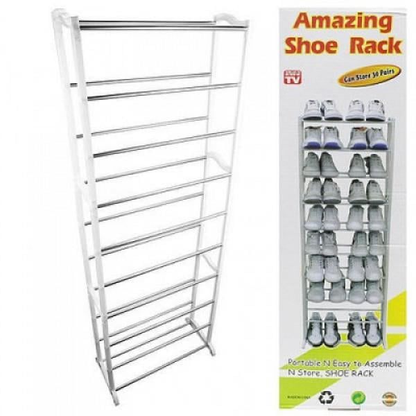 Полиця Amazing Shoe Rack для зберігання 30 пар взуття з 10 полицями - фото 5