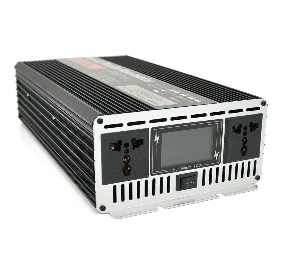 Инвертор напряжения VOLTRONIC YS5000 2500 Вт 12/220V с правильной синусоидой 2 розетки/клеммы (53369)