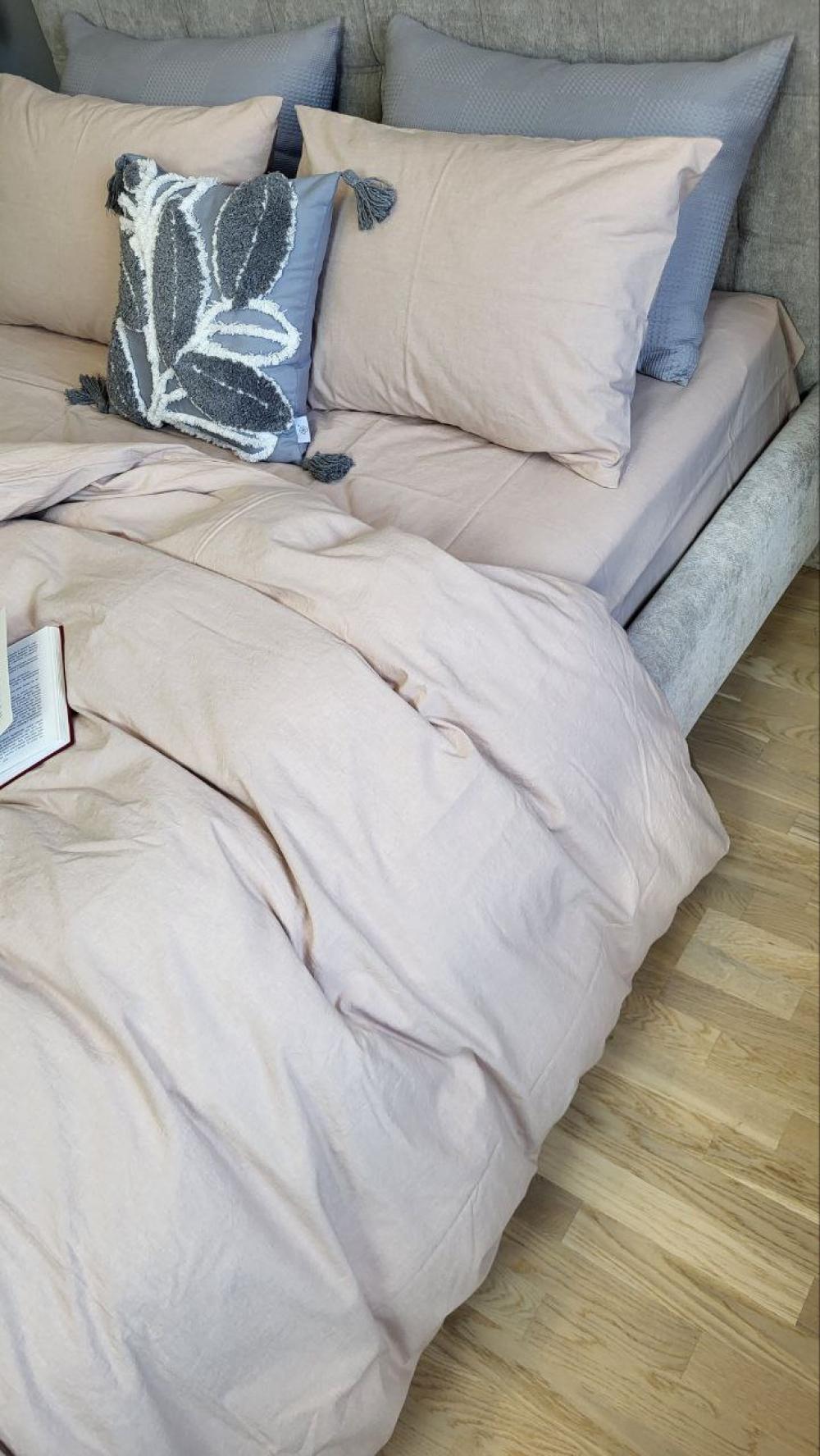 Комплект постельного белья с резинкой База хлопок двуспальный/наволочки 50х70 см Cappuccino (W1331) - фото 6 Комплект постельного белья с резинкой База хлопок двуспальный/наволочки 50х70 см Cappuccino (W1331) - фото 6