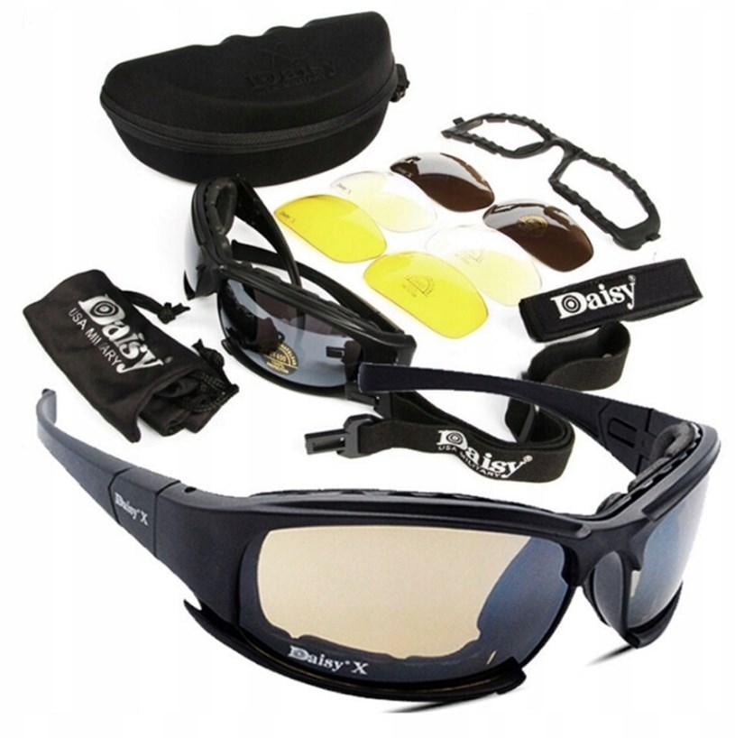 Очки военные защитные Daisy X7 sher Black (27110842) - фото 2 Очки военные защитные Daisy X7 sher Black (27110842) - фото 2