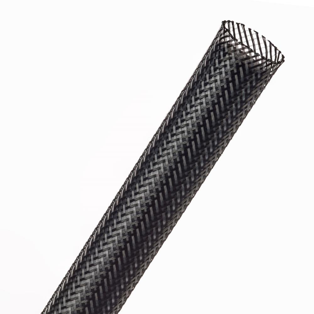 Кабельная оплетка круглая Techflex угольный Карбон PET-1,59 см растяжка 9,5-25,4 мм (PTN0.63CB)