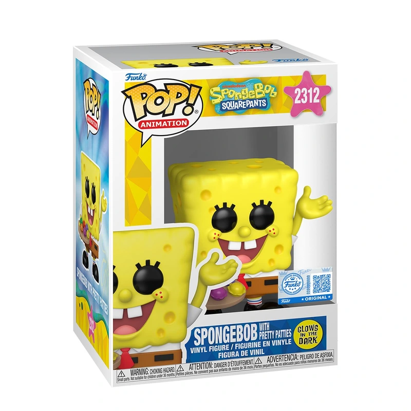 Ігрова фігурка Funko POP серії Губка Боб Квадратні Штани ГУБКА БОБ З КРАБСБУРГЕРАМИ GW
