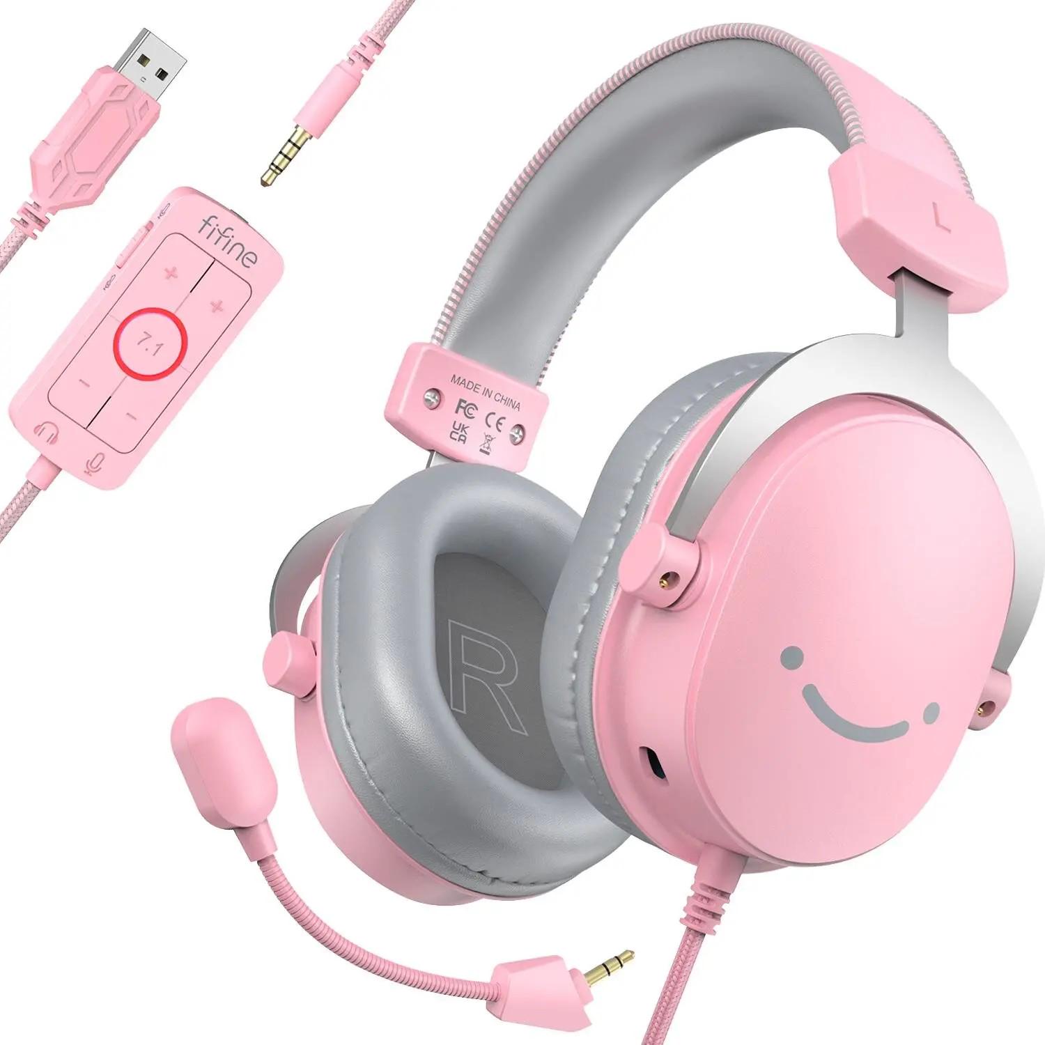 Навушники з мікрофоном FIFINE H9P Pink (569019) - фото 2 Навушники з мікрофоном FIFINE H9P Pink (569019) - фото 2