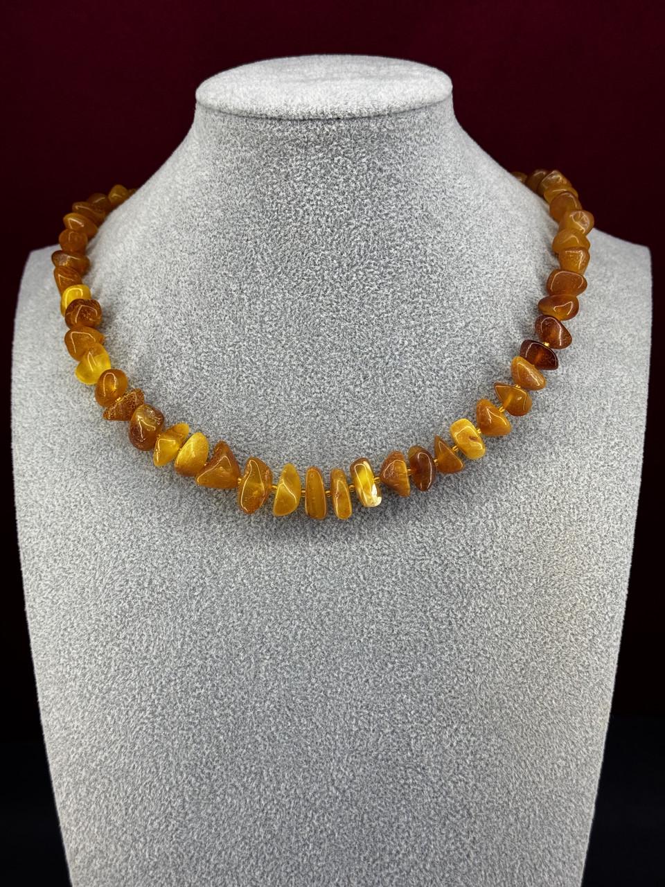 Бусы из янтаря лечебные 46 см (н-885)