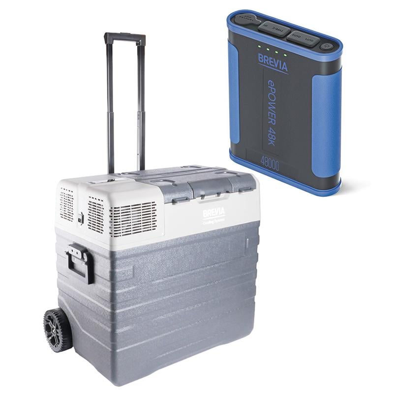 Автохолодильник Brevia 22790 с портативной зарядной станцией ePower 48 Ah 62 л (fp_23)