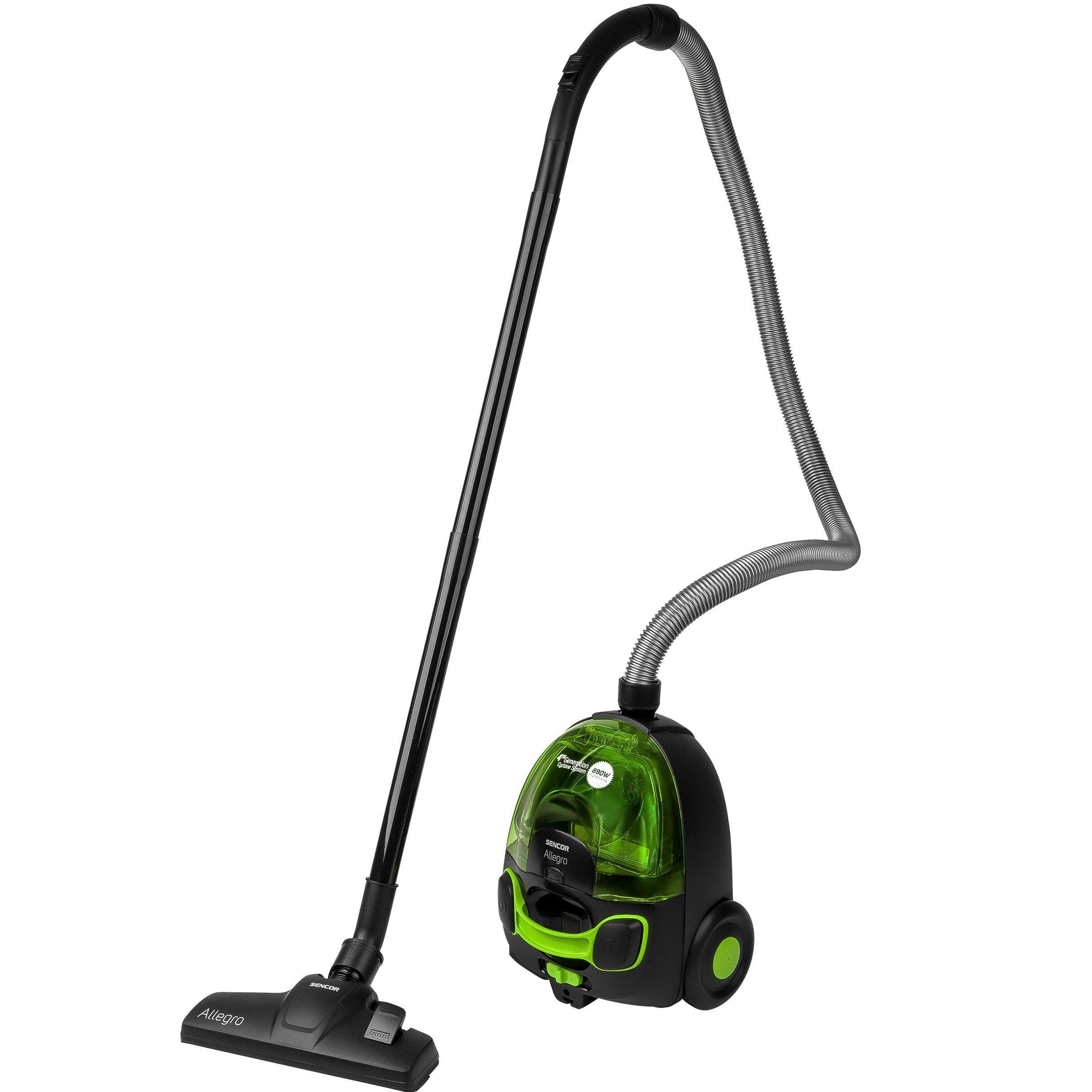 Пылесос контейнерный Sencor Allegro 890 Вт Черный с зеленым (SVC510GR-EUE2)
